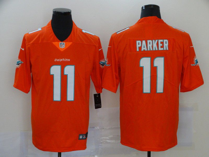 Men Miami Dolphins #11 Parker Orange 2020 Vapor Untouchable Playe Nike NFL Jersey